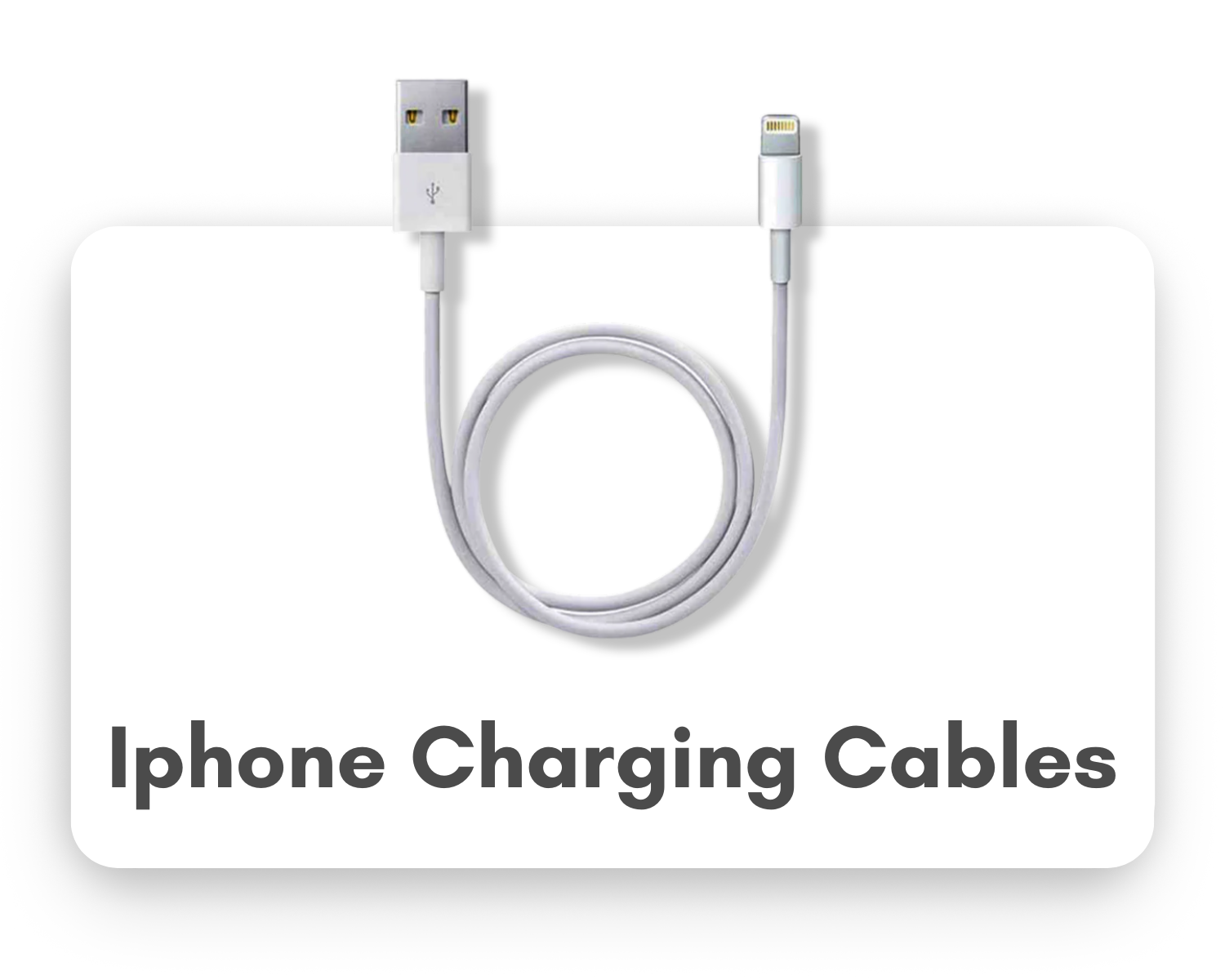 iPhone charging cable with reinforced connector – Digital Dukaan