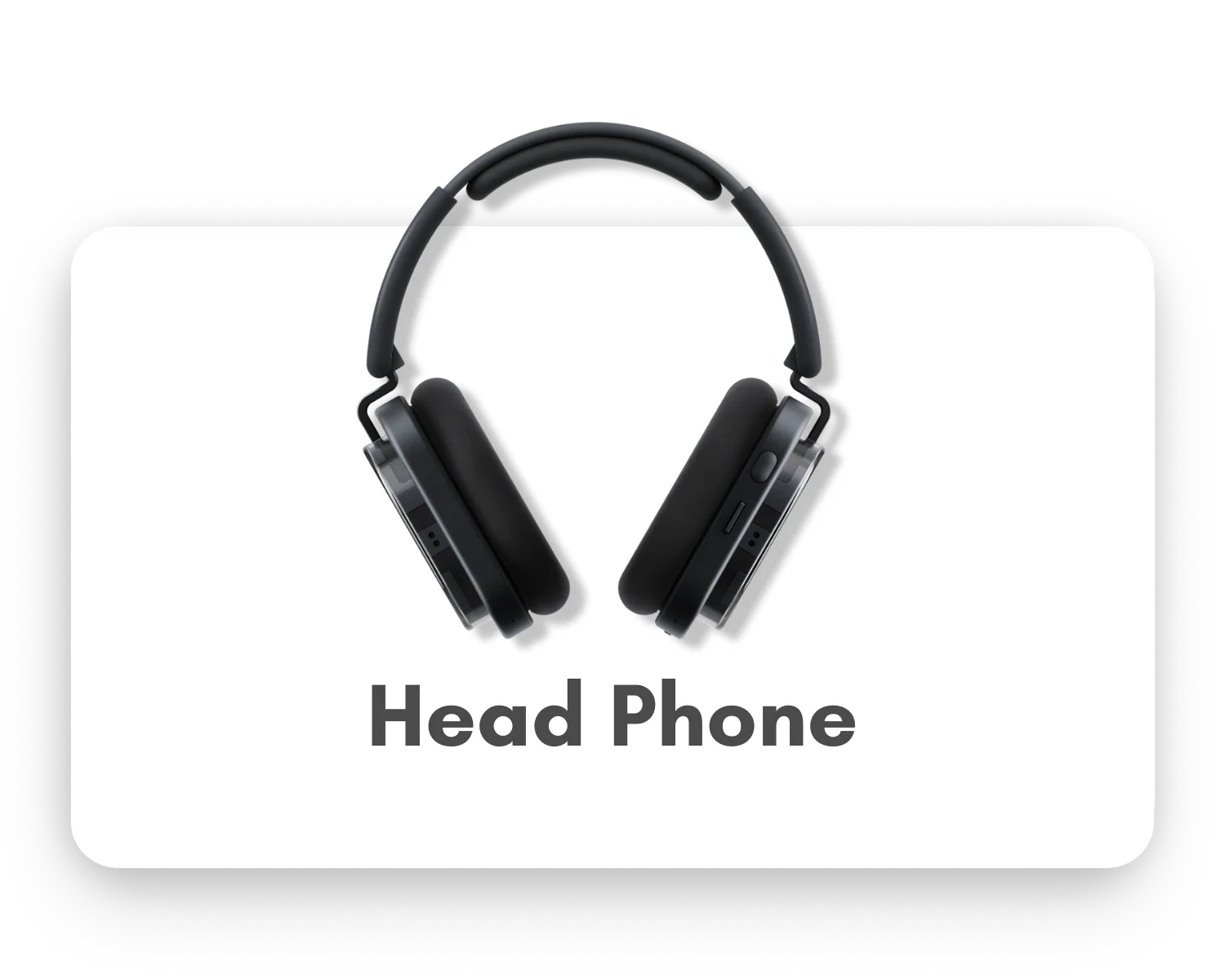 Nothing over-ear headphones in silver/black, centered on dark gradient with soft vignette — Digital Dukaan