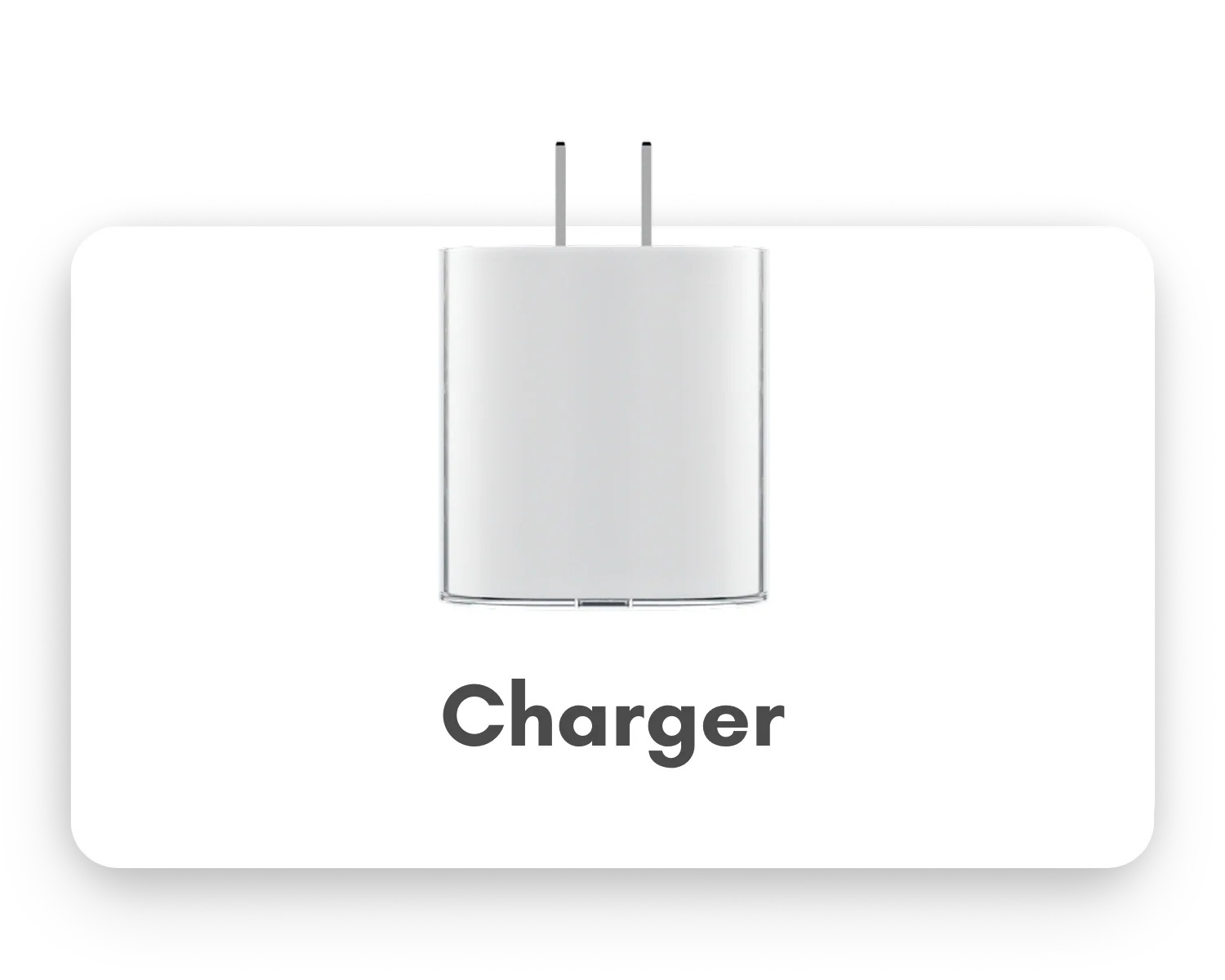 Nothing USB-C fast charger power adapter, front view on charcoal background — Digital Dukaan