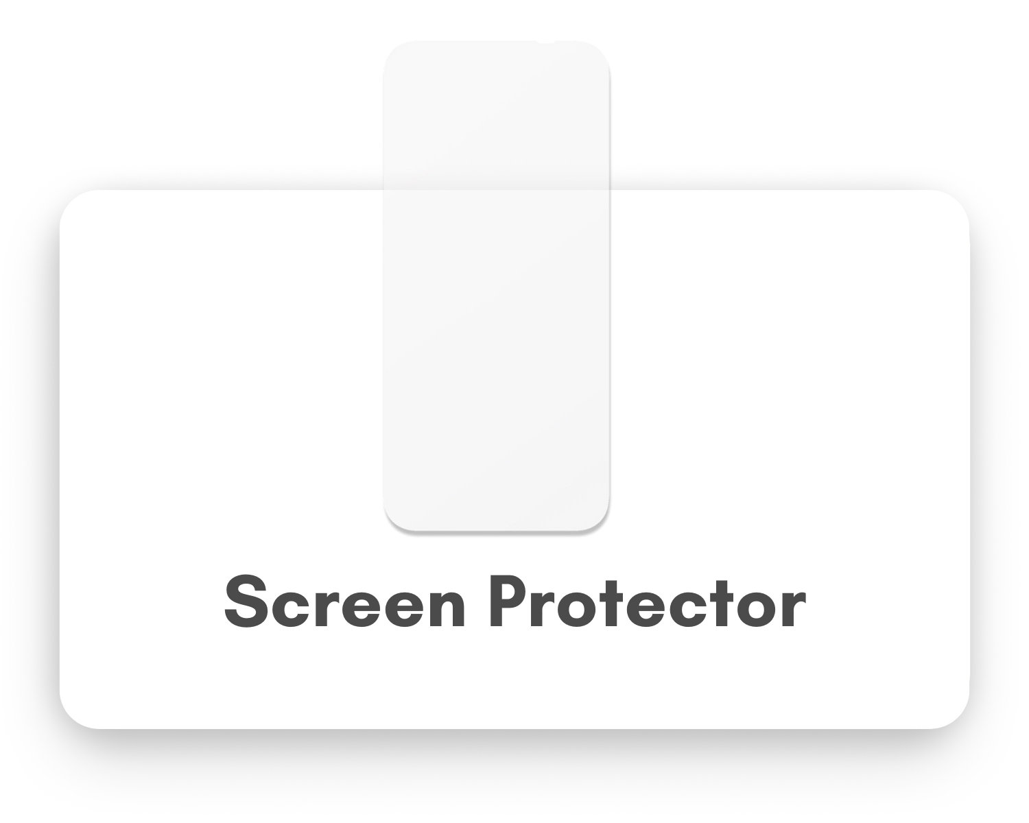 Tempered glass screen protector aligned over a Nothing phone display, floating product shot — Digital Dukaan