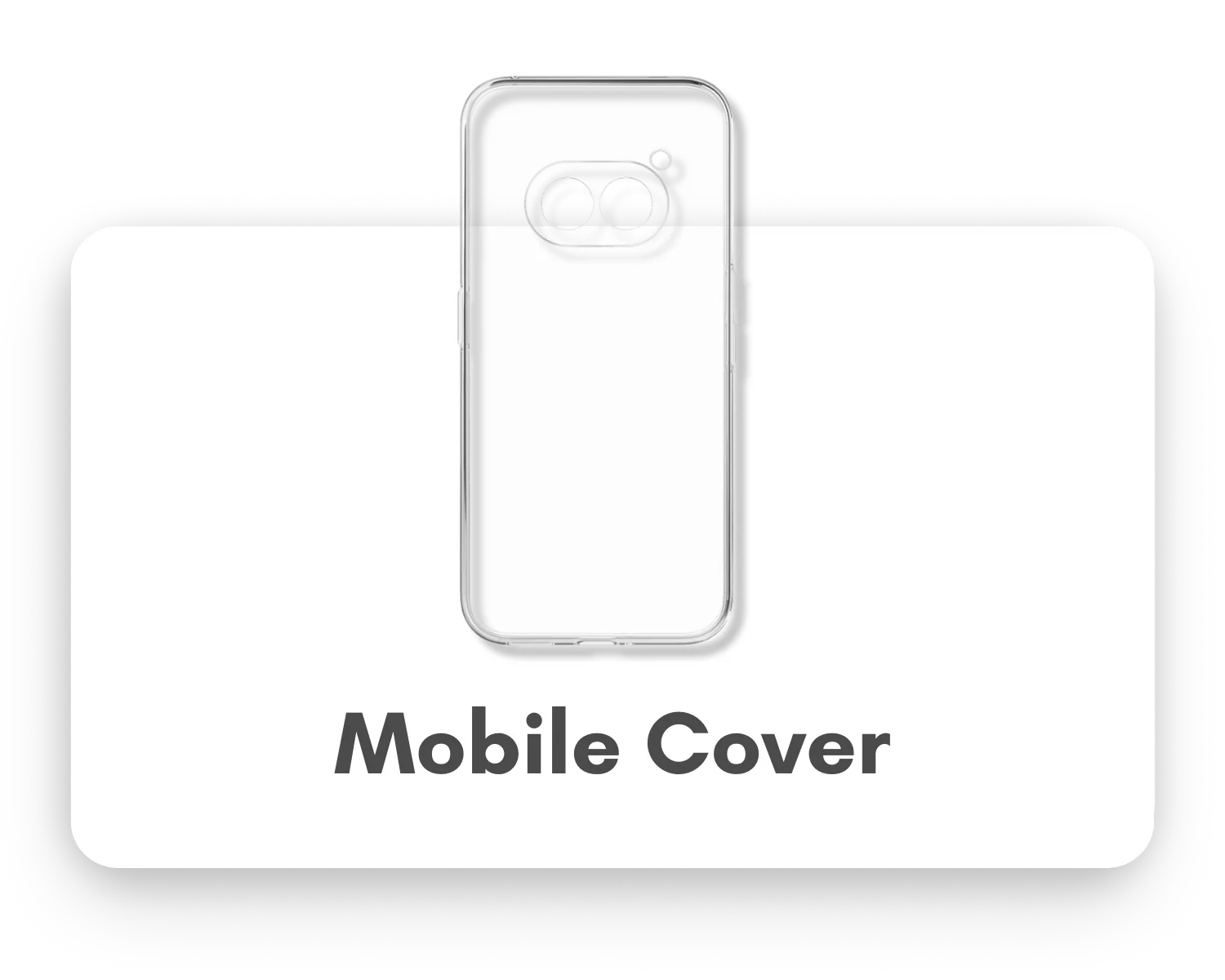 Clear protective case fitted on a Nothing phone, showing transparent aesthetic — Digital Dukaan