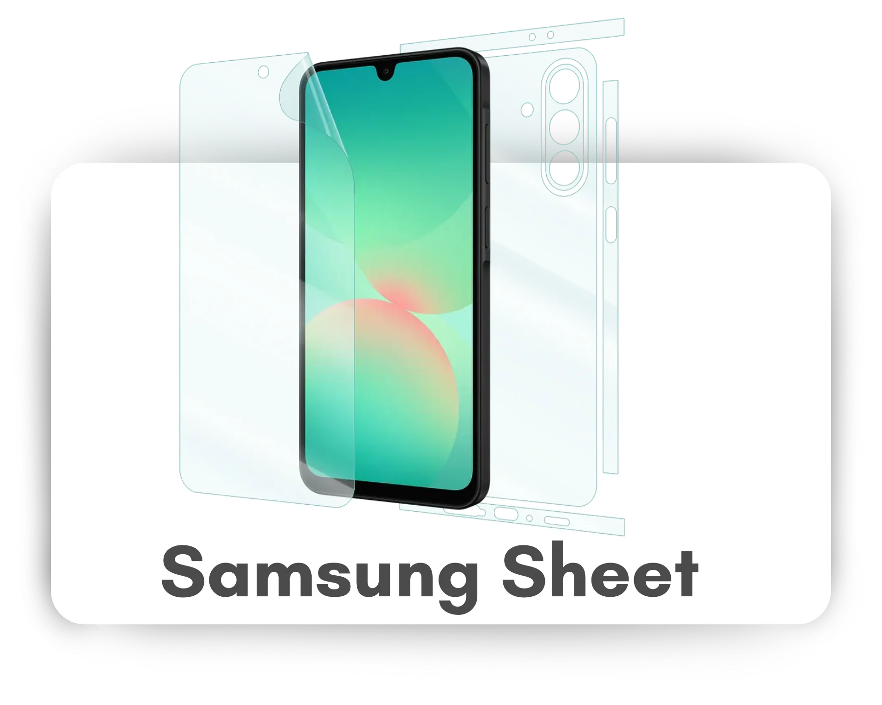 Digital Dukaan — Samsung screen protector sheet collection banner
