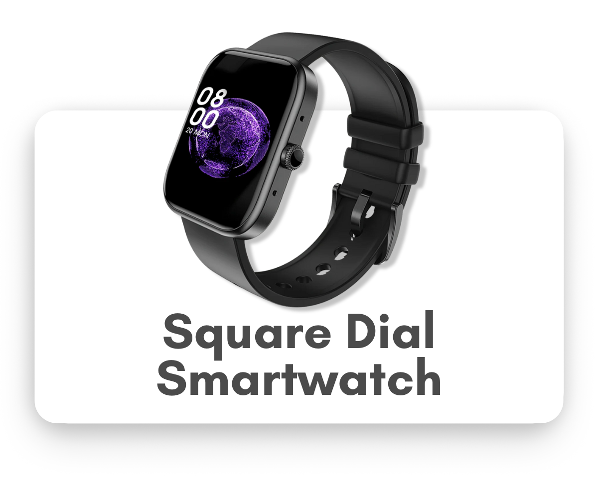 Square dial men’s smart watches – modern designs at Digital Dukaan