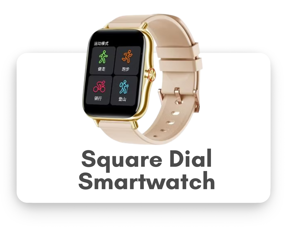 Square dial women’s smart watches – trendy slim design