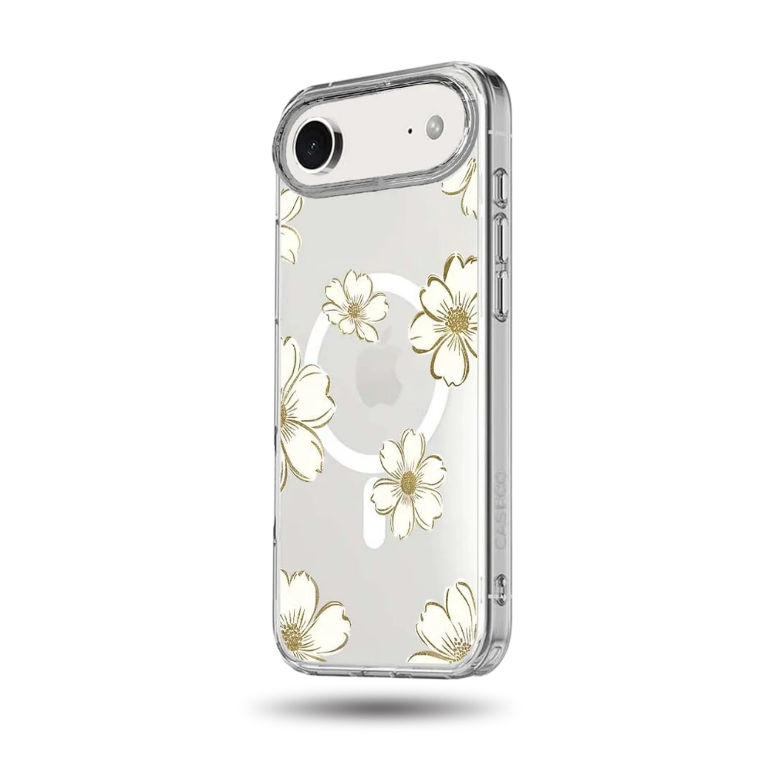 iPhone Air Gold Flower Clear Case With MagSafe