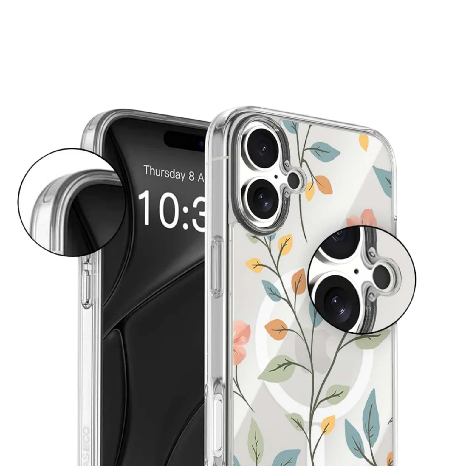 MagSafe iPhone 17 Easter Floral Clear Case