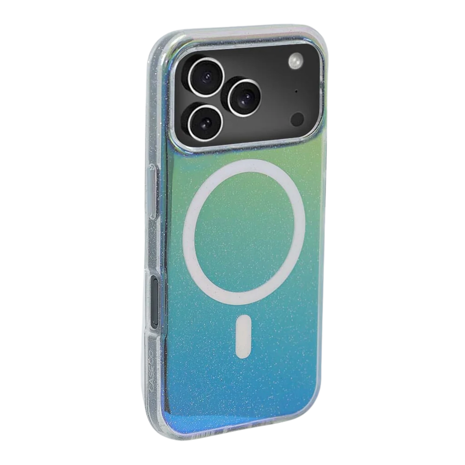iPhone 17 Pro Anti-Yellow Glitter Clear Case with MagSafe