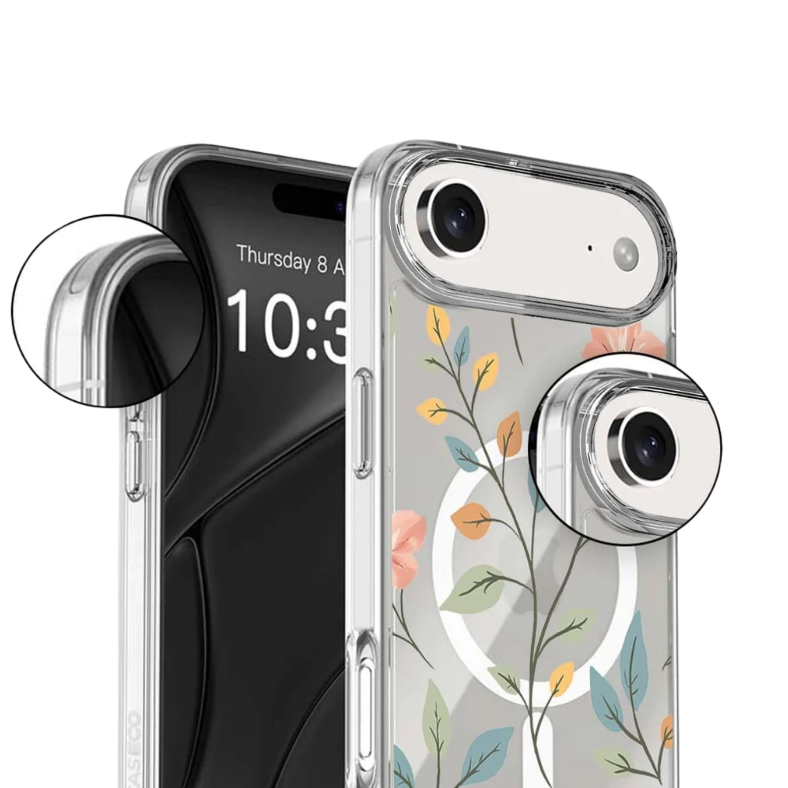 iPhone Air Easter Floral Clear Case With MagSafe
