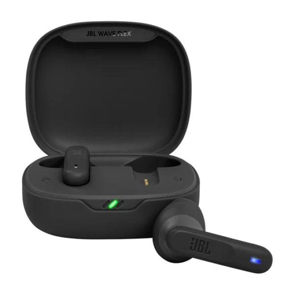 JBL Wave Flex Wireless Earbuds with Upto 32 Hours Batterty Life – Black by JBL — Open-Ear Wireless Earbuds | Digital Dukaan Pakistan