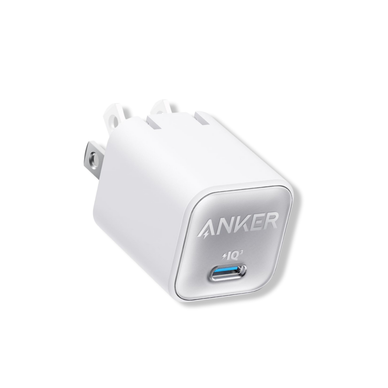  Front view of Anker 511 Charger Nano 3 30W USB-C fast wall adapter