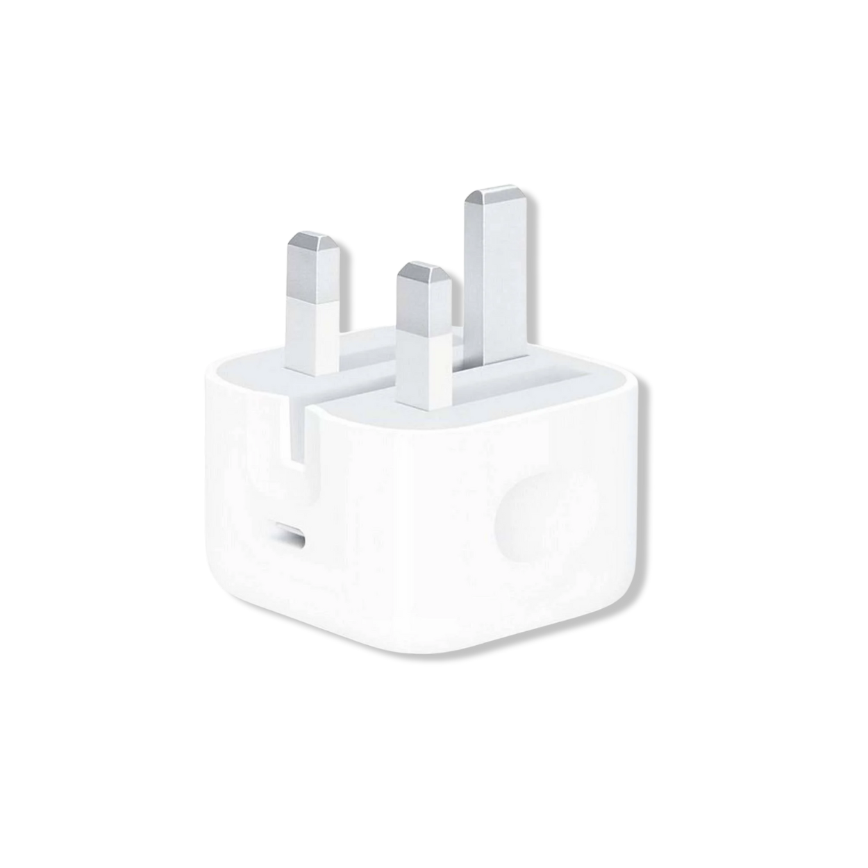 Front view of Apple Official 20W USB-C Power Adapter fast charger