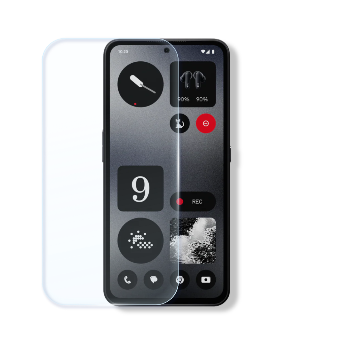 CMF Phone 1 screen protector with cleaning wipes and dust stickers for easy, bubble-free installation.