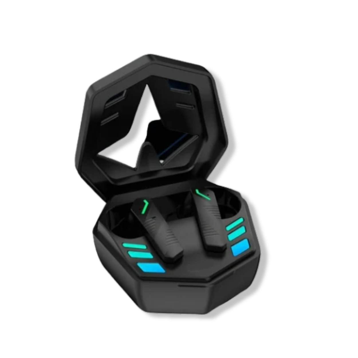 Retail box and charging case of DEFY Gravity Turbo wireless earbuds