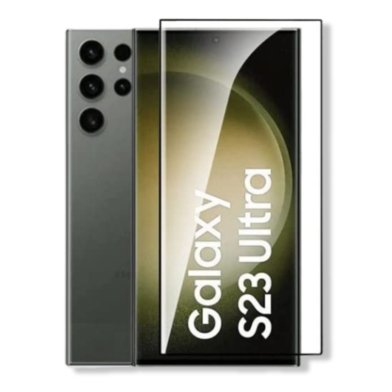 Galaxy S23 Ultra screen protector – edge-to-edge tempered glass front view