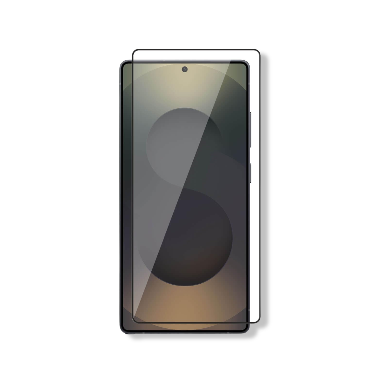  Installing tempered glass on Samsung Galaxy S25 Ultra with bubble-free alignment