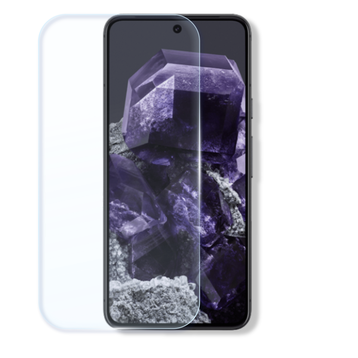  Google Pixel 8 screen protector with cleaning wipes and dust stickers for easy, bubble-free installation.