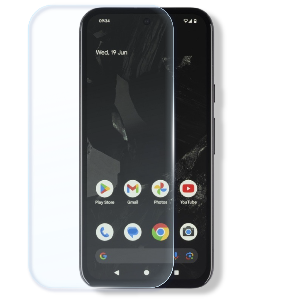  Google Pixel 8a screen protector with cleaning wipes and dust stickers for easy, bubble-free installation.