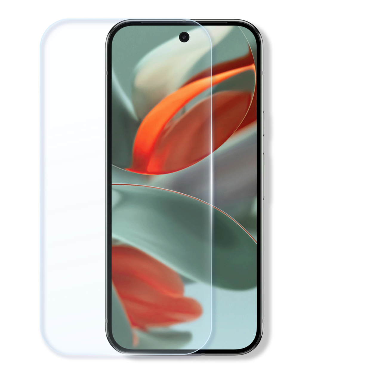 Google Pixel 9 Pro screen protector with cleaning wipes and dust stickers for easy, bubble-free installation.