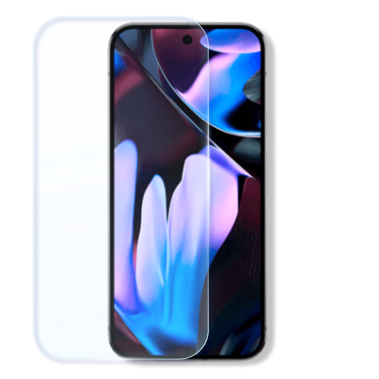 Google Pixel 9 Pro XL screen protector with cleaning wipes and dust stickers for easy, bubble-free installation.