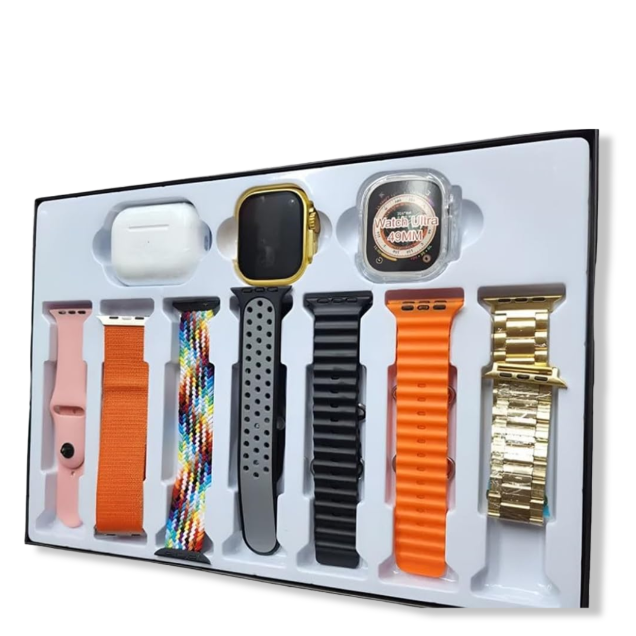 H20 Smart Watch on wrist displaying heart rate and step count on HD touch screen, splash-resistant design.