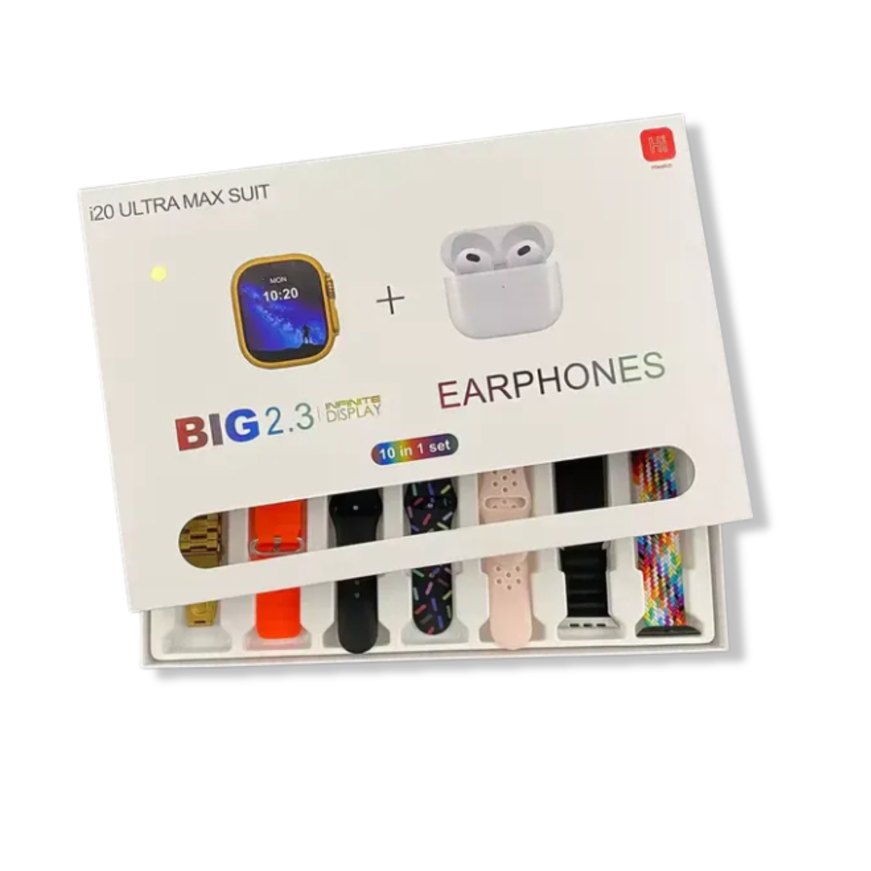  i20 Ultra 2 Max Suit bundle including protective bumper case and breathable sport strap.