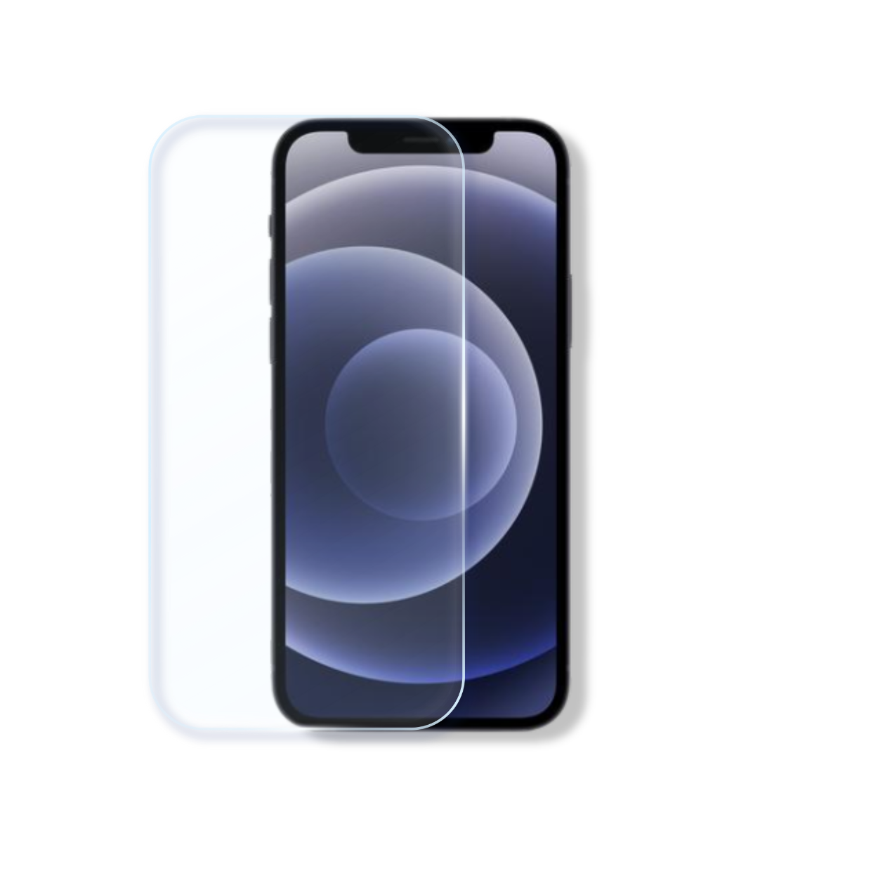  iPhone 12 screen protector with cleaning wipes and dust stickers for easy, bubble-free installation.