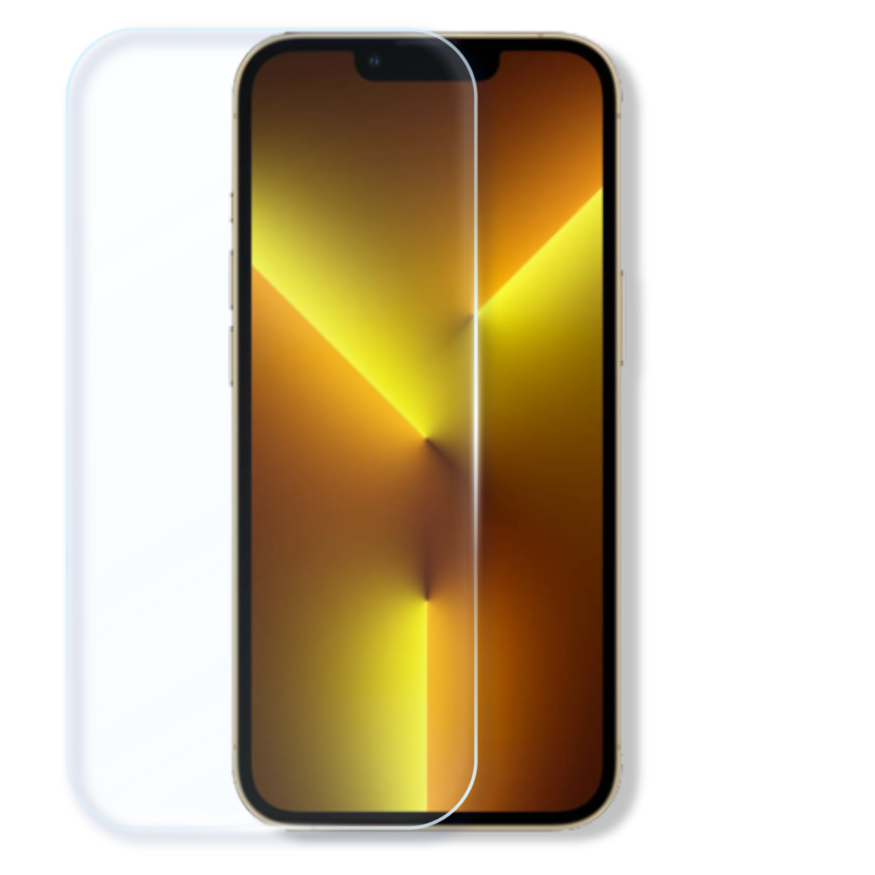 iPhone 13 Pro screen protector with cleaning wipes, dust stickers, and alignment tools for bubble-free install.