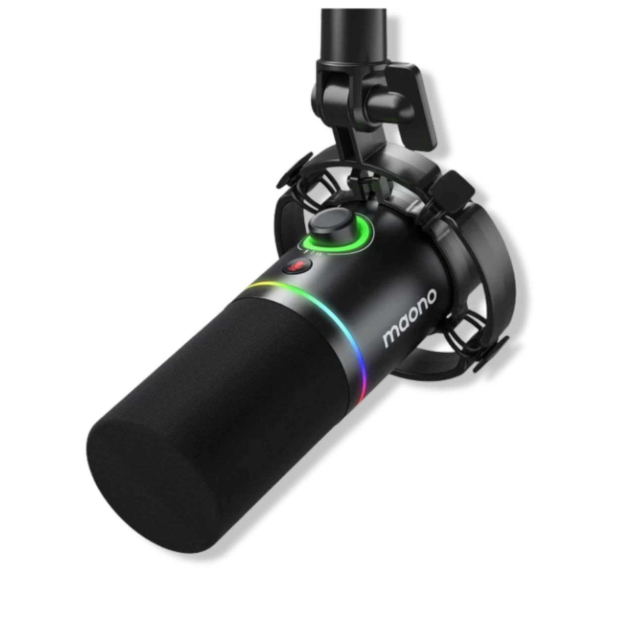  “Maono PD200X USB/XLR podcast microphone with tap-to-mute and gain knob”