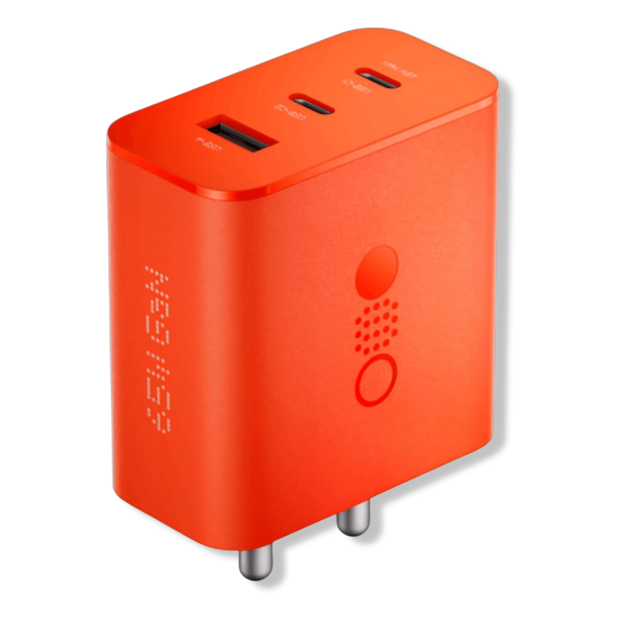 Nothing 65W GaN USB-C Charger front view, compact fast wall adapter
