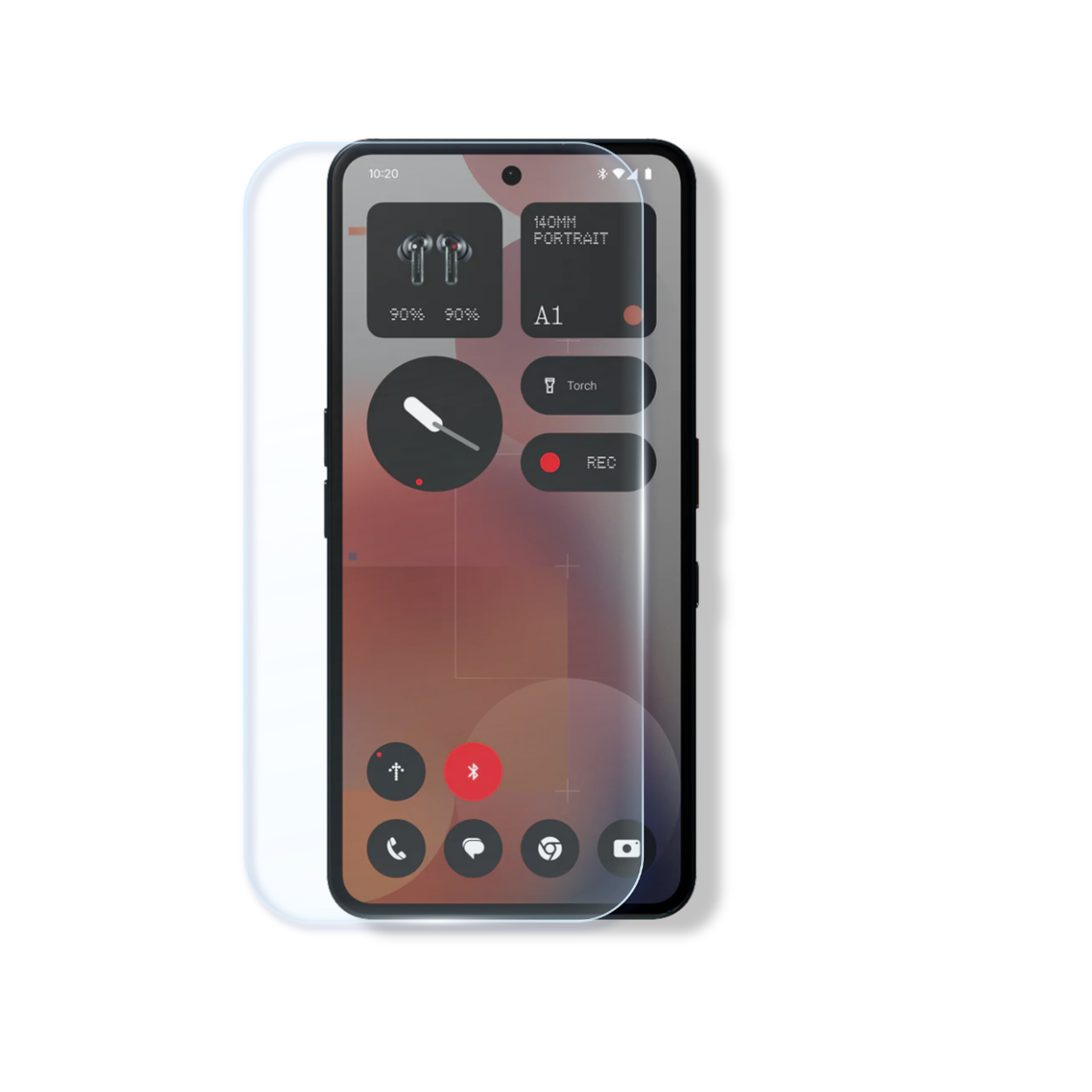 Nothing Phone 3a Pro screen protector with cleaning wipes and dust stickers for easy, bubble-free installation.