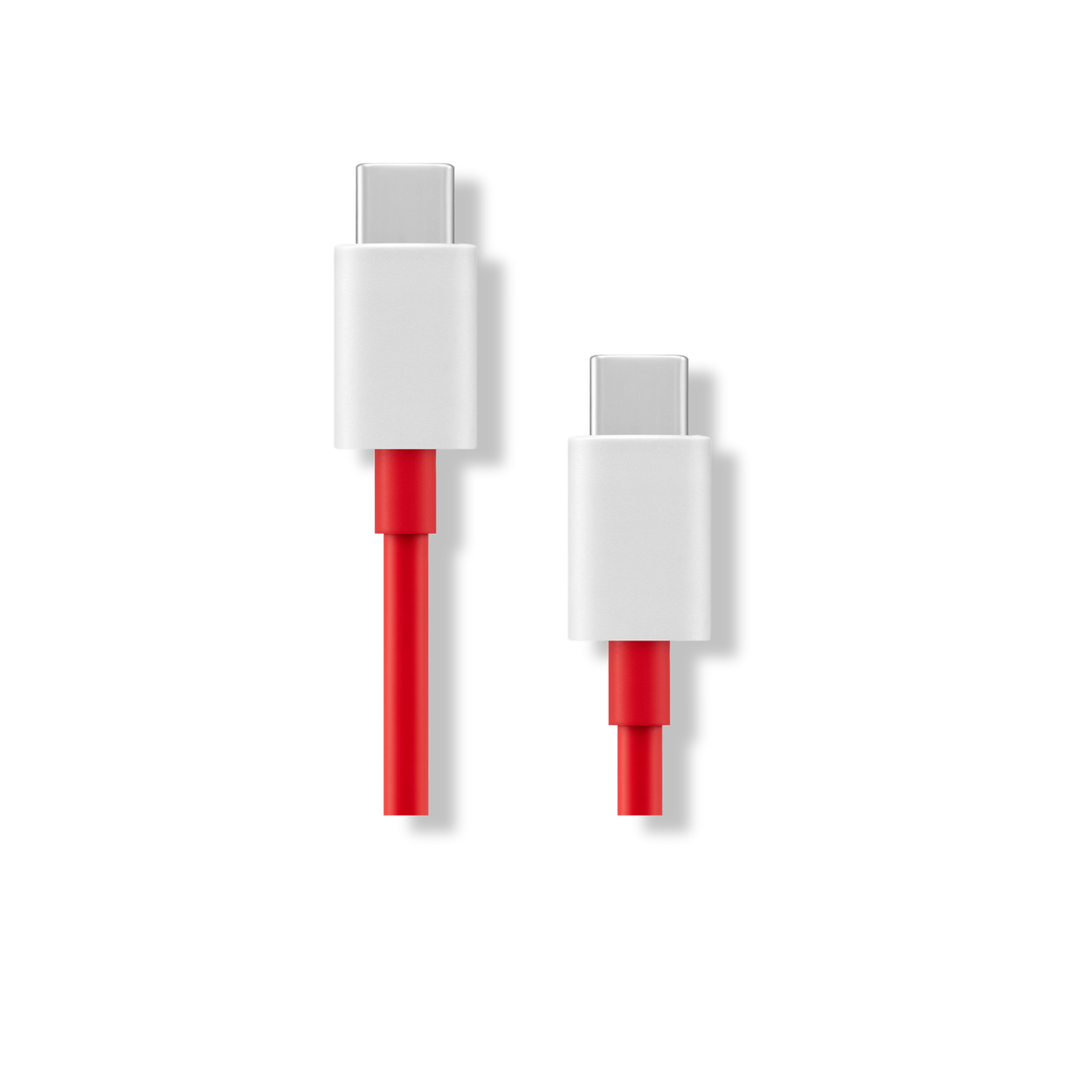 Close-up of USB-C connectors on OnePlus 5A e-marked fast charging cable