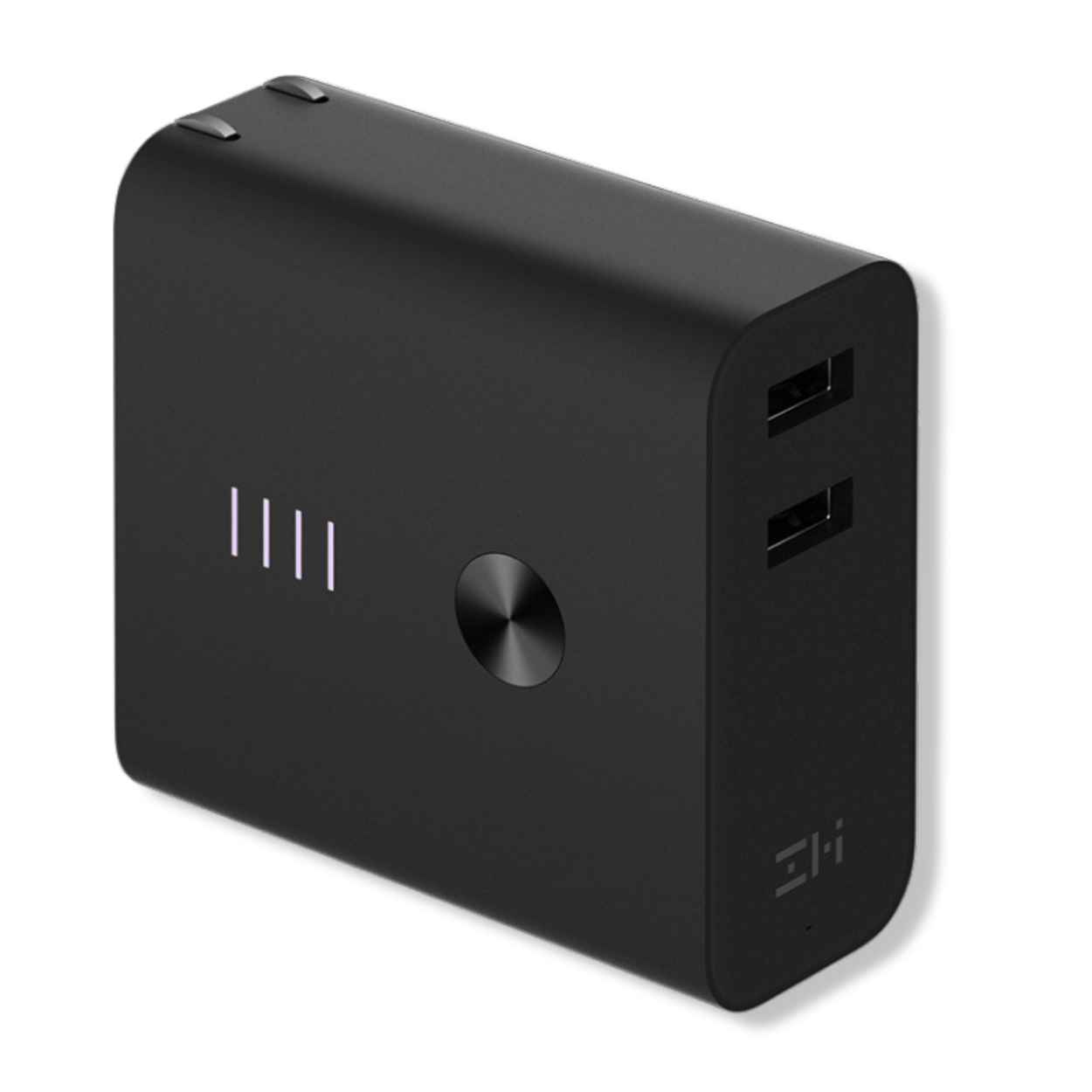 ZMI 2-in-1 QC 3.0 charger with foldable plug and compact design